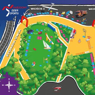 Mapa pikniku rodzinno-sportowego na Błoniach PGE Narodowego już dostępna